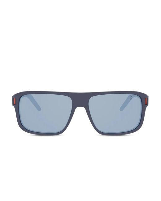 Tag Heuer Blue Rectangle-Frame Sunglasses