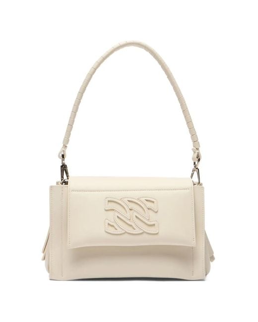 Casadei Natural Brera Logo-Detail Shoulder Bag