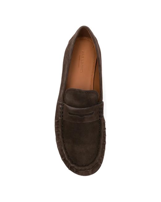 Vagabond Brown Aleya Suede Penny Loafers