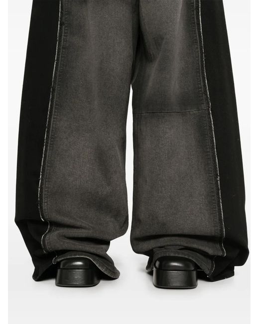 MM6 by Maison Margiela Gray Wide-Leg Denim