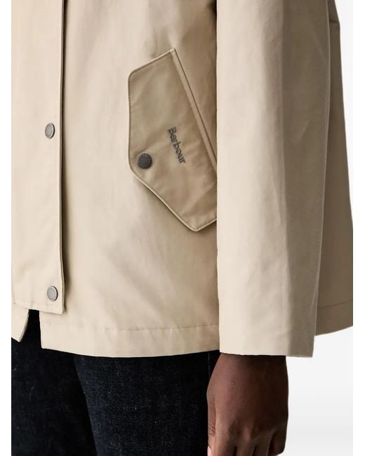 Barbour Natural Kingswood Showerproof Drawstring-Hood Jacket
