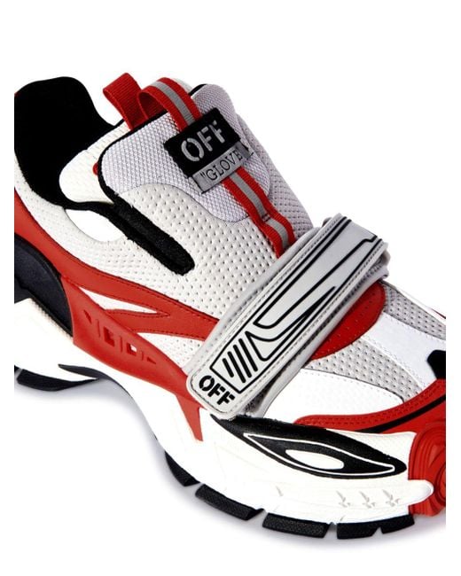 Off-White c/o Virgil Abloh White Glove Colour-block Panelled Sneakers for men