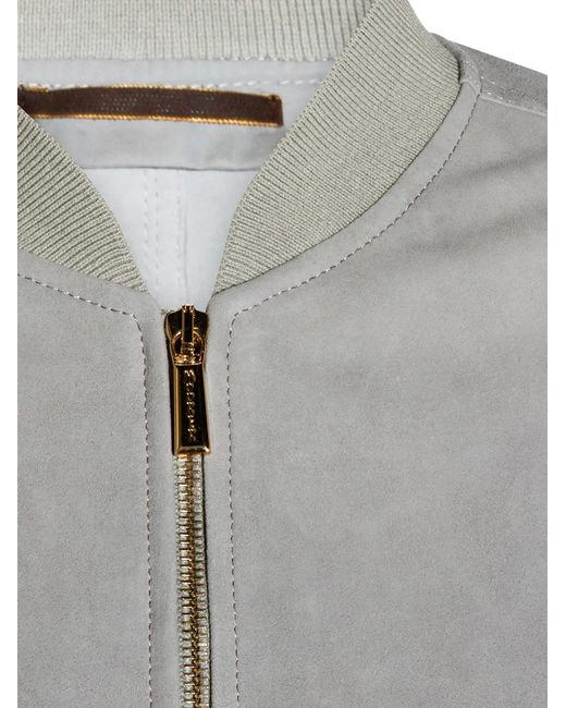Moorer Gray Veste À Fermeture Zippée