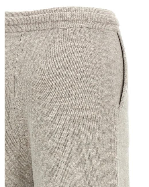 Max Mara Gray Smmpietra Drawstring Knit Trousers