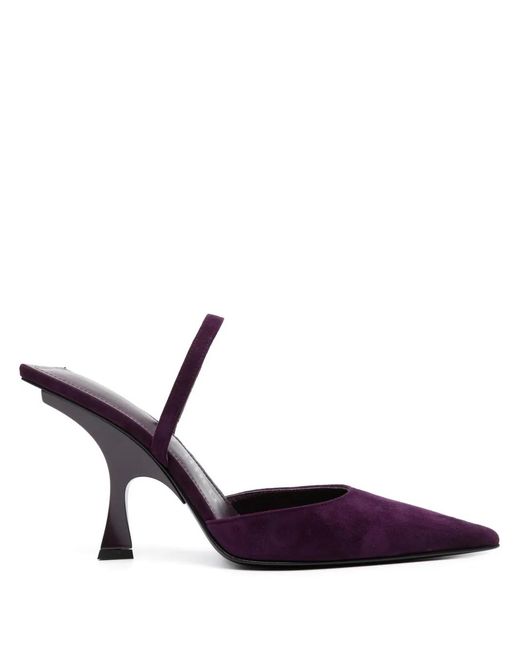 The Attico Purple Ester 95Mm Slingback Mules