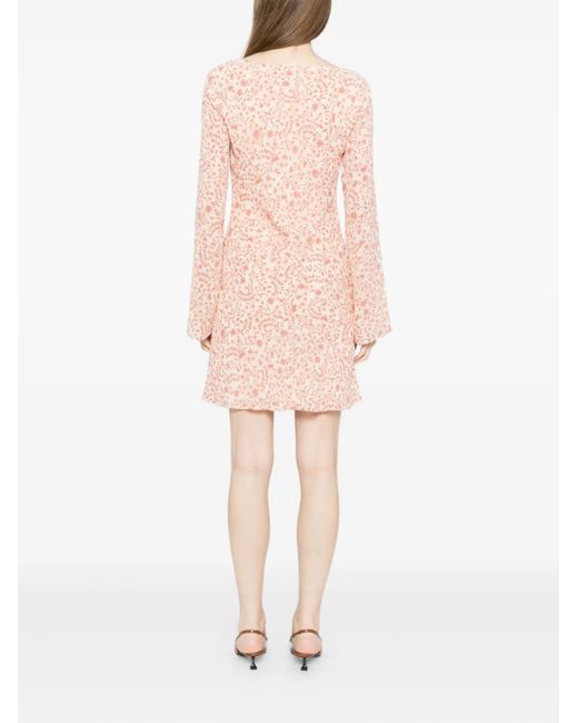 Reformation Pink Esra Dress