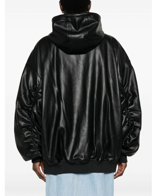 Adilenium faux-leather jacket adidas de color Negro | Lyst