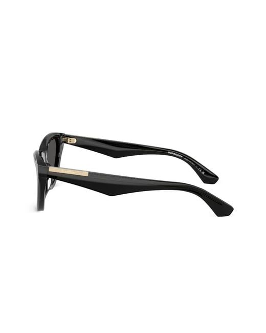 Burberry Black Pilot-Frame Sunglasses