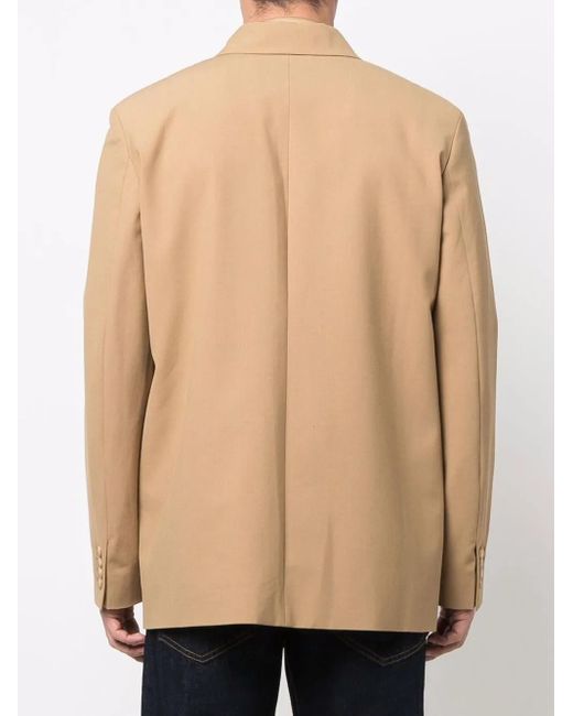Nanushka Natural Button-Up Tailored Overshirt for men