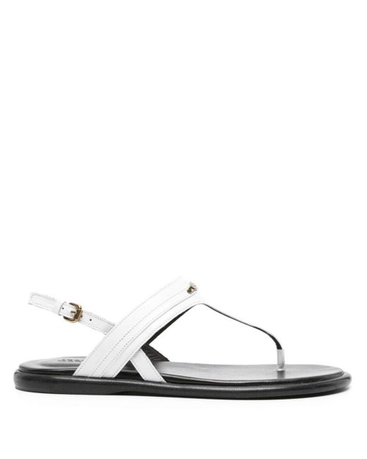 Isabel Marant White Nya Leather Sandals