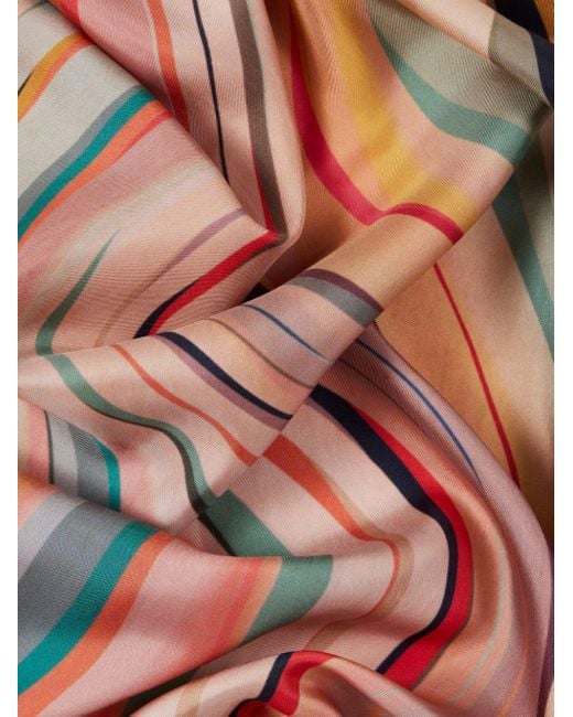 Paul Smith Natural Swirl Silk Scarf