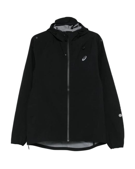 Asics Black Metarun Waterproof Jacket for men