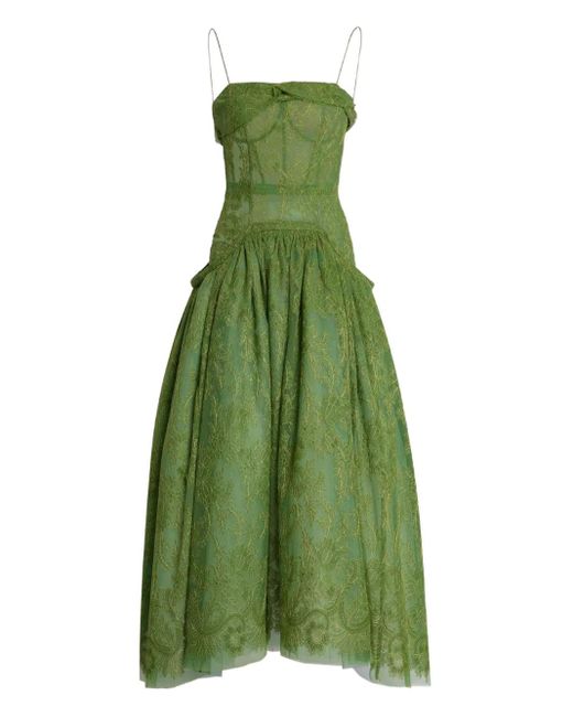 Erdem ノースリーブ ドレス Green