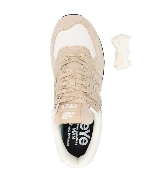 New Balance White Comme Des Garçons Low-Top Sneakers for men