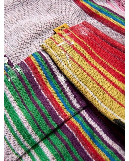 GALLERY DEPT. Red Soto Striped Cargo Shorts for men