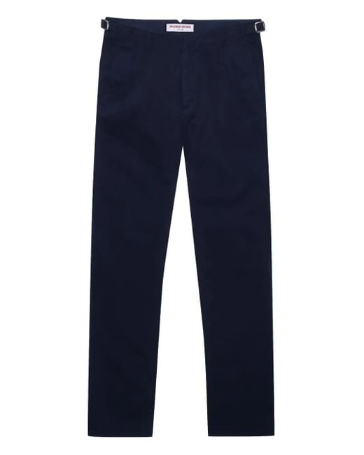 Orlebar Brown Blue Fallon Stretch-Cotton Trousers for men