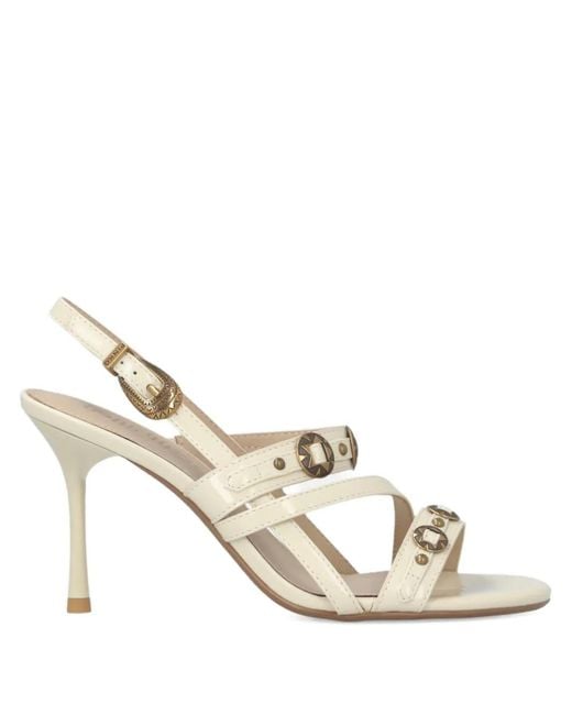 Pinko Metallic Studded-Detail Strappy Sandals