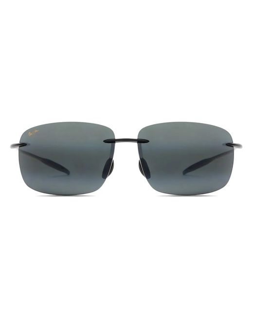 Maui Jim Blue Rectangle-Frame Sunglasses