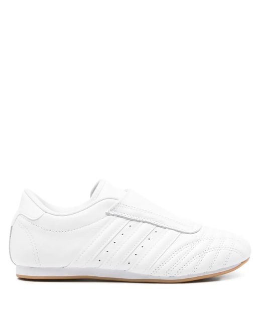 Adidas White Taekwondo Leather Sneakers