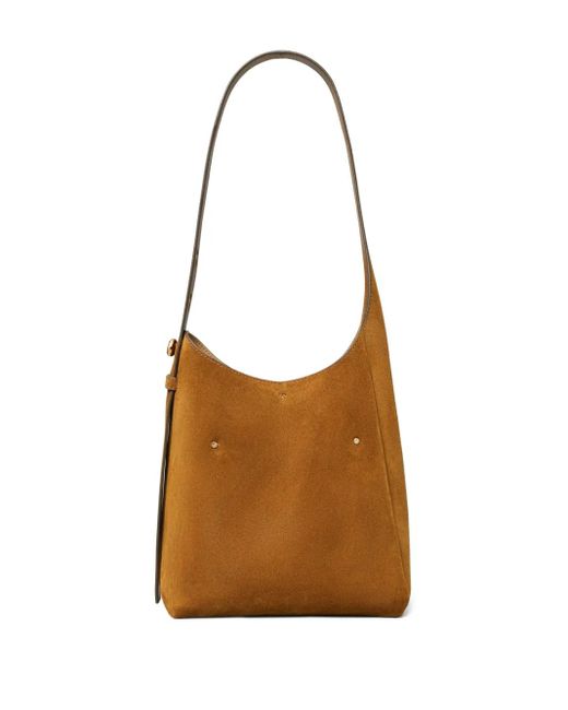 Tory Burch Brown Small Romy Suede Tote Bag