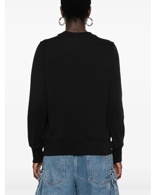 Versace Jeans Couture Black Sweatshirt Mit Logo-Print