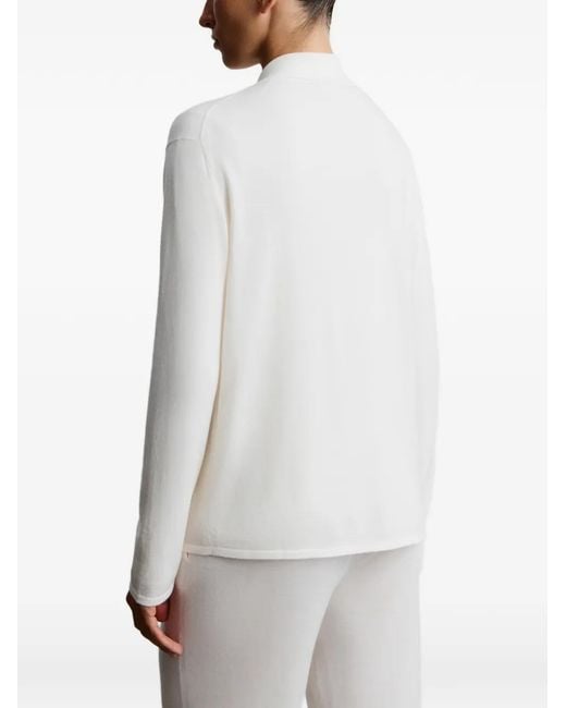 12 STOREEZ White Merino-Cashmere Patch-Pocket Shirt
