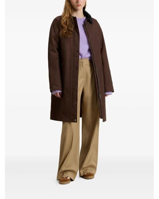 Woolrich Brown Single-Breasted Coat