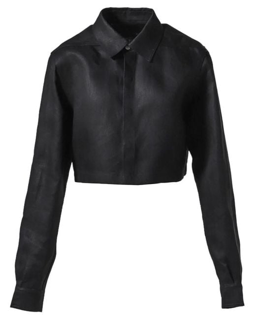 Rick Owens Cropped Jack in het Black