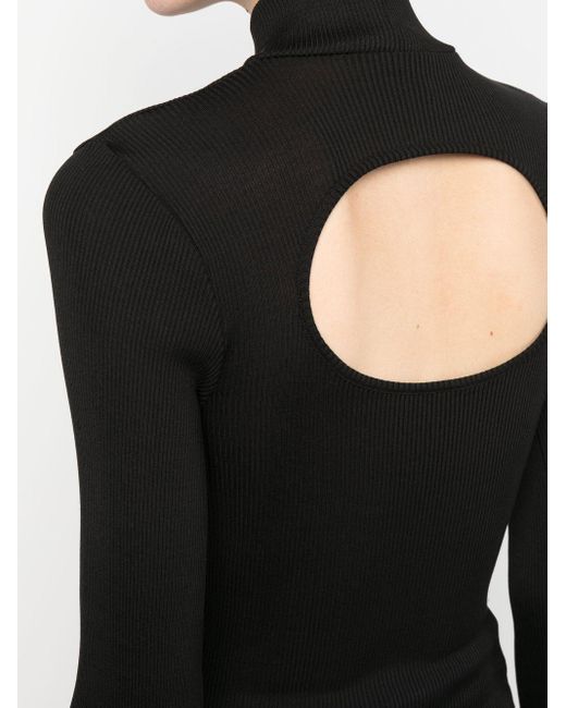 Jersey con cuello vuelto y borde festoneado Givenchy de color Black