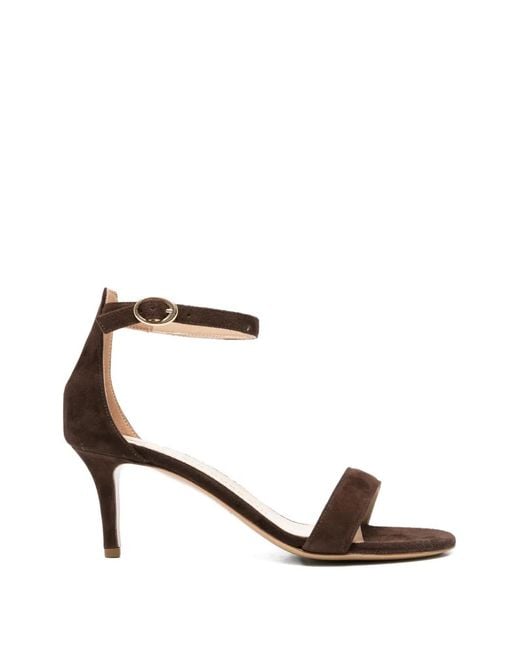 Fabio Rusconi Brown Buckle-Strap Sandals