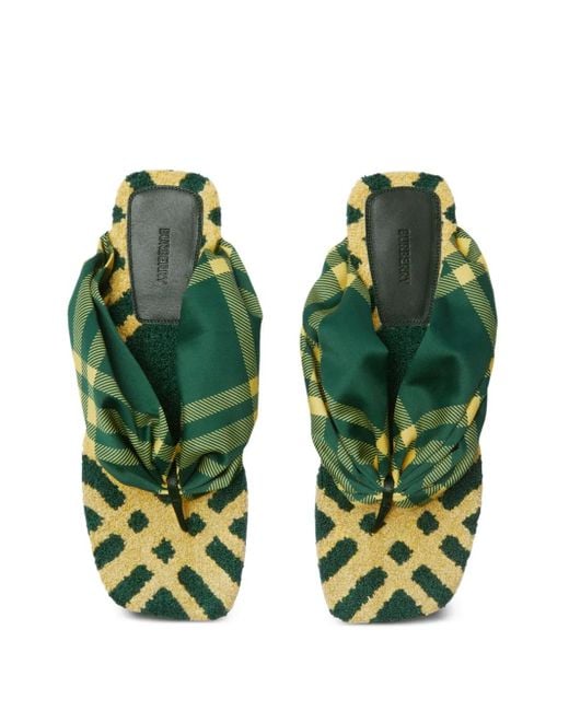 Burberry Green Zehentrenner