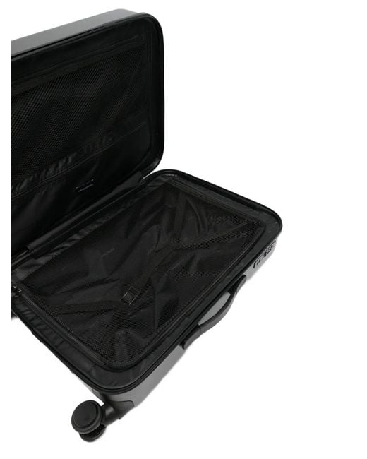 Emporio Armani Black Logo-Embossed Luggage for men