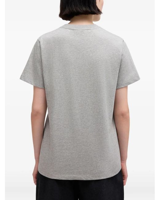 Ganni Gray Logo T-Shirt