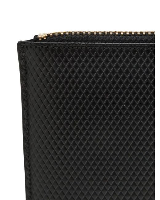 Comme des Garçons Black Textured Zipped Purse