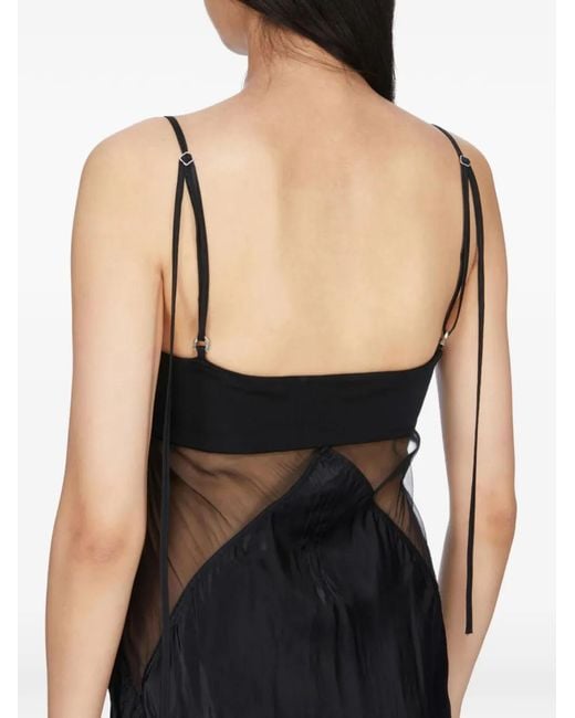 Rick Owens Black Square-Neck Sleeveless Maxi Dress
