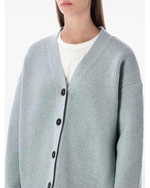Studio Nicholson Gray Buttoned Cardigan
