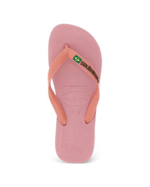 Havaianas Pink Brasil Sandalen Mit Logo
