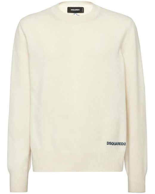 Pull En Maille À Logo Imprimé DSquared² pour homme en coloris Natural