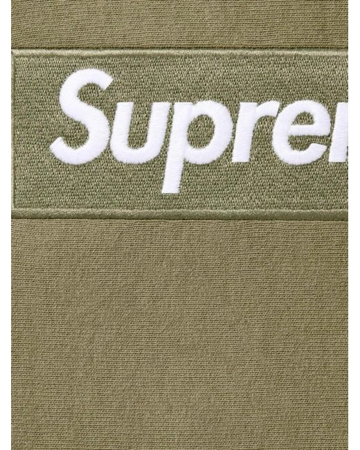 Supreme Box Logo Hooded Sweatshirt in Green for Men | Lyst