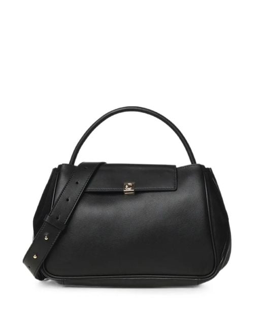 Coccinelle Black Leather Panelled Tote Bag