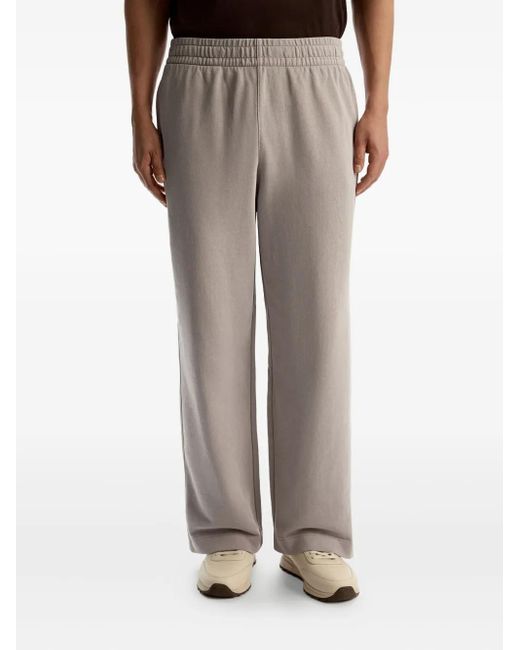 12 STOREEZ Gray Garment-Dyed Elasticated Sweatpants for men
