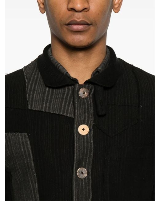 CHIAHUNG SU Jack Met Patchwork in het Black voor heren