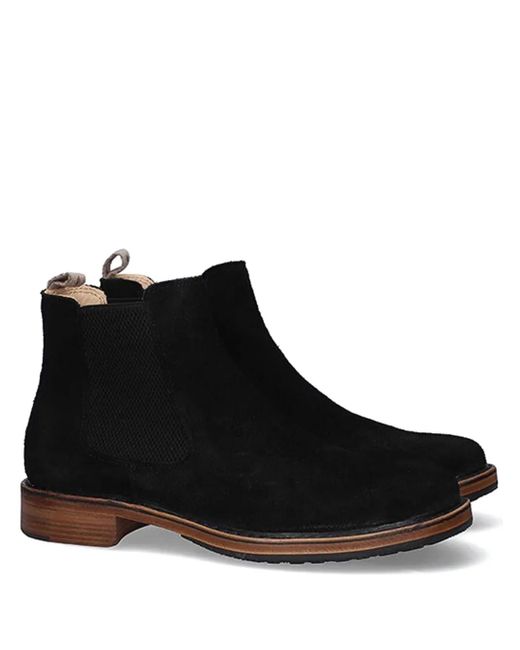 Astorflex Wildlederstiefel mit elastischen Einsätzen in Black für Herren