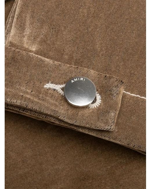 Amiri Natural Velvet Cargo Pants for men