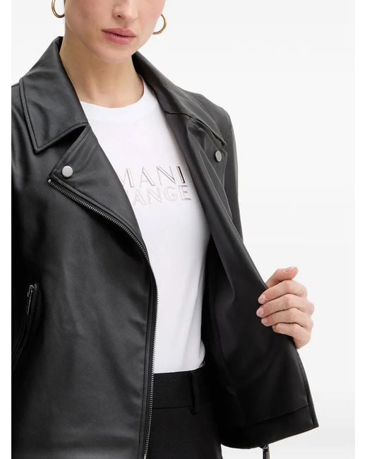 ARMANI EXCHANGE Black Collar Zip Jacket