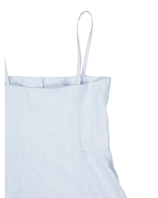 Gabriela Hearst White Magritte Sleeveless Midi Dress
