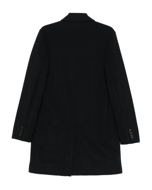 Rrd Black Button-Fastening Coat for men