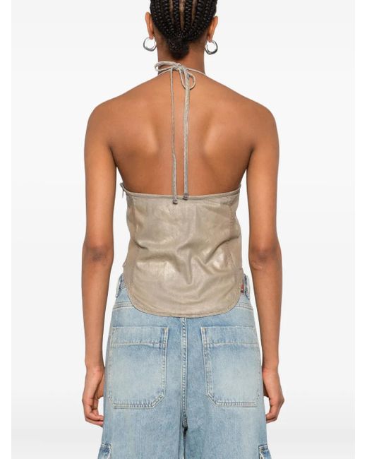 DIESEL Top Met Halternek in het Natural