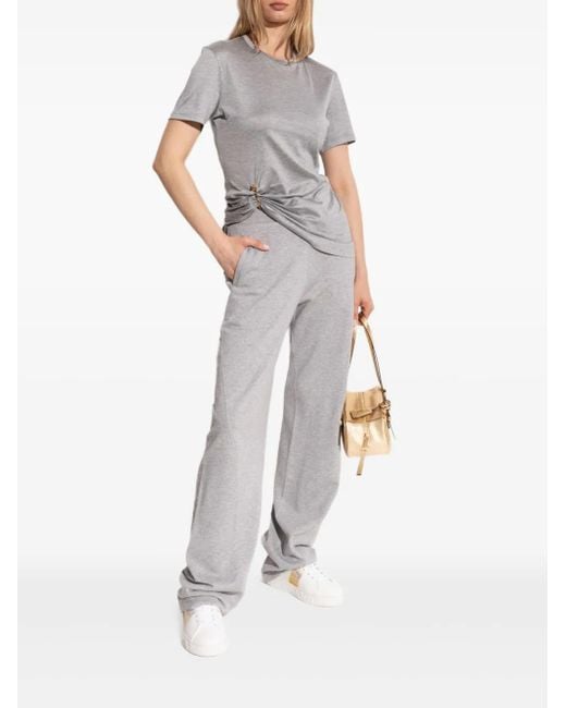 Versace Gray Medusa-Pin T-Shirt