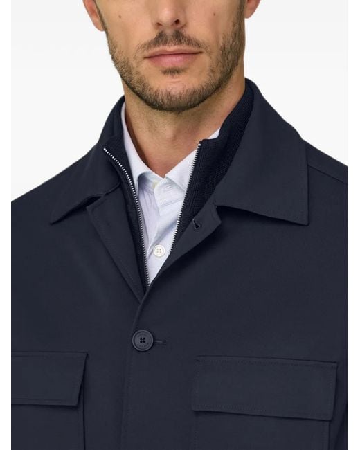 Boggi Blue Surchemise En Nylon Stretch B Tech for men